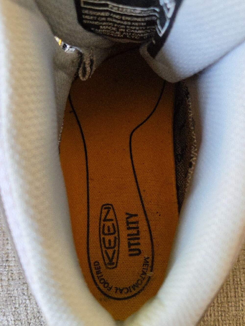 Keen Women's Grey and Yellow Lace-Up Steel Toed Boots - Picture 7 of 8